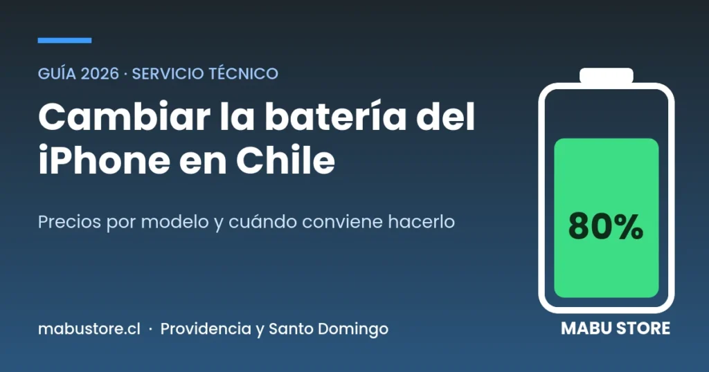 Cambiar la batería del iPhone en Chile: precios por modelo – Mabu Store