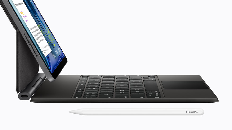 iPad Air con chip M4, Magic Keyboard y Apple Pencil Pro (Imagen: Apple)