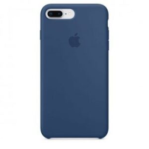 Silicone Case iPhone 8 Plus Blue Cobalt 1 e1626237988960