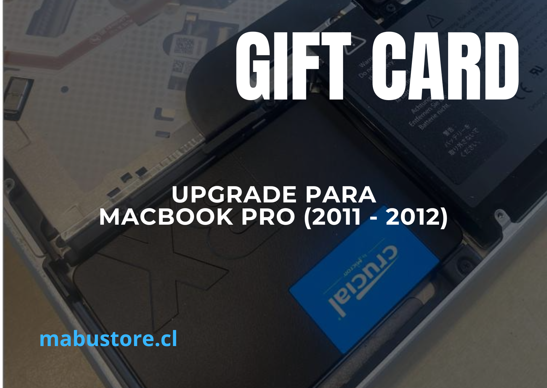 Gift Card Upgrade Para MacBook Pro  (2011 - 2012)