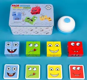 Juego Cambia Cara Timbre Diversión Emocional para Niños y Familias