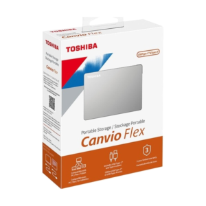 Disco duro externo Toshiba Canvio Flex 4TB USB-C y USB-A Plata