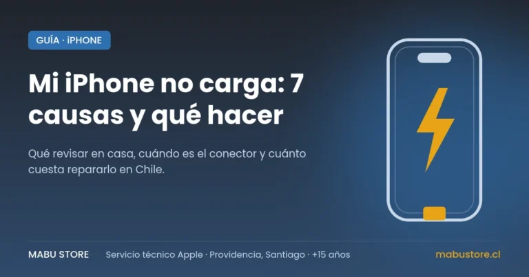 Mi iPhone no carga: 7 causas y qué hacer – Mabu Store