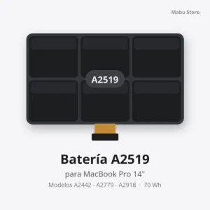 Batería A2519 para MacBook Pro 14" modelos A2442 - A2779 - A2918