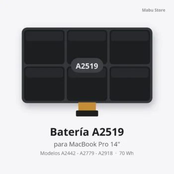 Batería A2519 para MacBook Pro 14" ( A2442 - A2779 - A2918 )