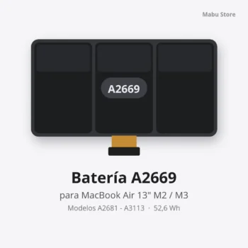 Batería A2669 para MacBook Air 13" M2 / M3 ( A2681 - A3113 )